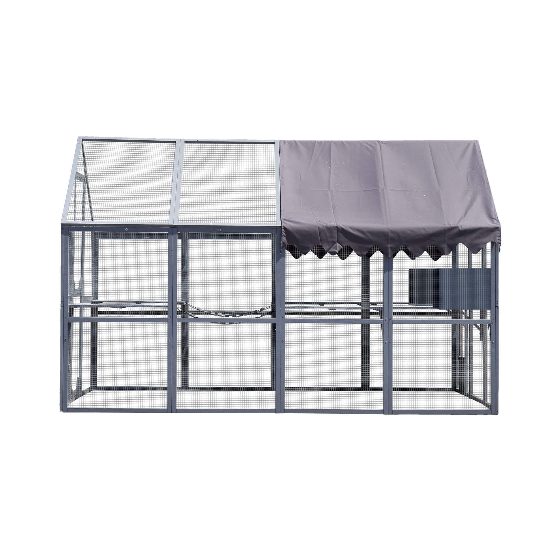 Extra Large Outdoor Cat Kitten Playpen House With Platforms, And Waterproof Cover (SAK55092)