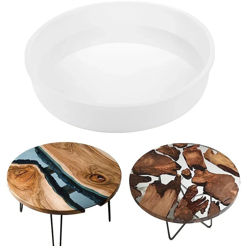 Extra Large Oversize Resin Molds, 14Inch Large Charcuterie Board Resin Silicone Mold, Large Round Mold Resin Table Mold Epoxy Table Mold for River Table, Charcuterie Board, Cutting Board, Art Home Decoration Christmas & Hallo