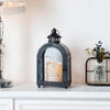 11'' High Memorial Lantern With Automatic Timer(black)