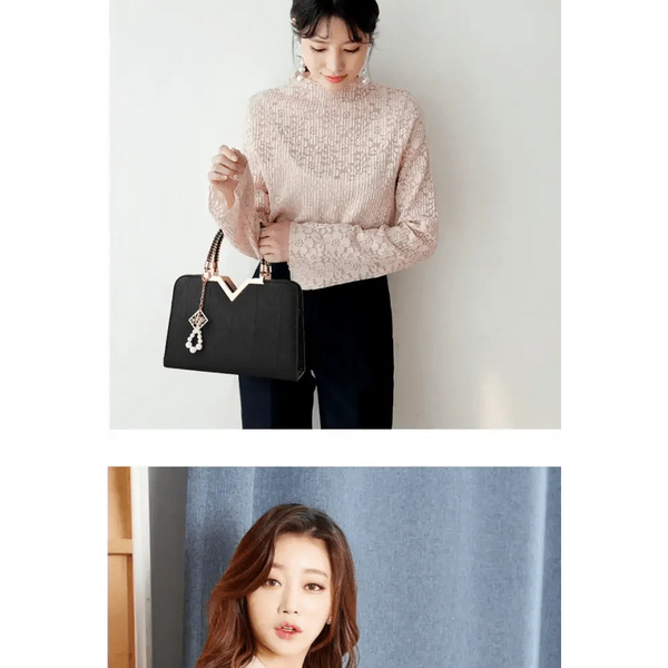 Eye-Catching Snow White Female Bag For Ladies With Phone Pocket Zipper Leather Bag For Women Shoulder Crossbody Bags