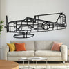F6F-3 Hellcat Metal Aircraft Wall Art - NCP0557 - 19.3" - 49 cm
