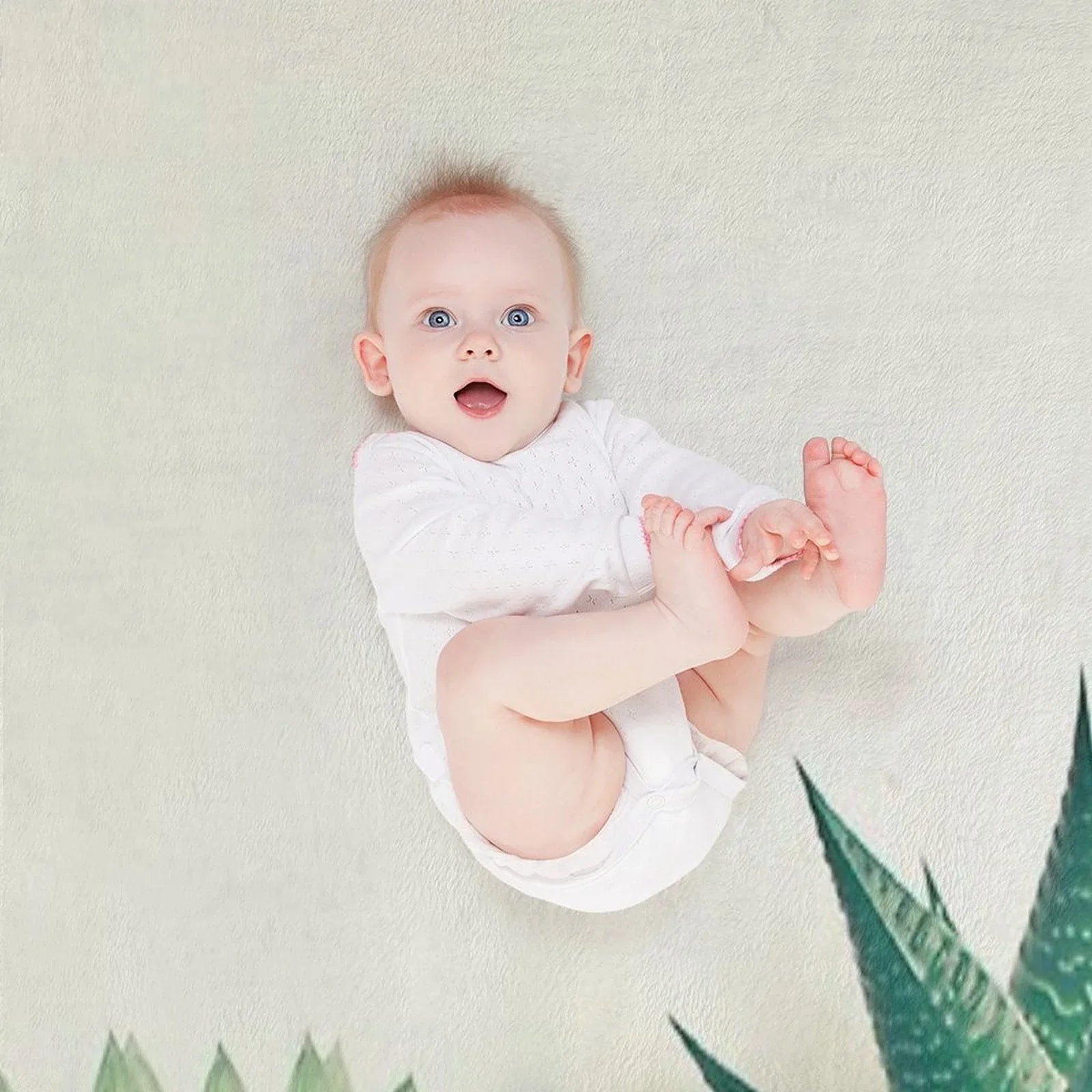 Succulent Forest Throw Blanket