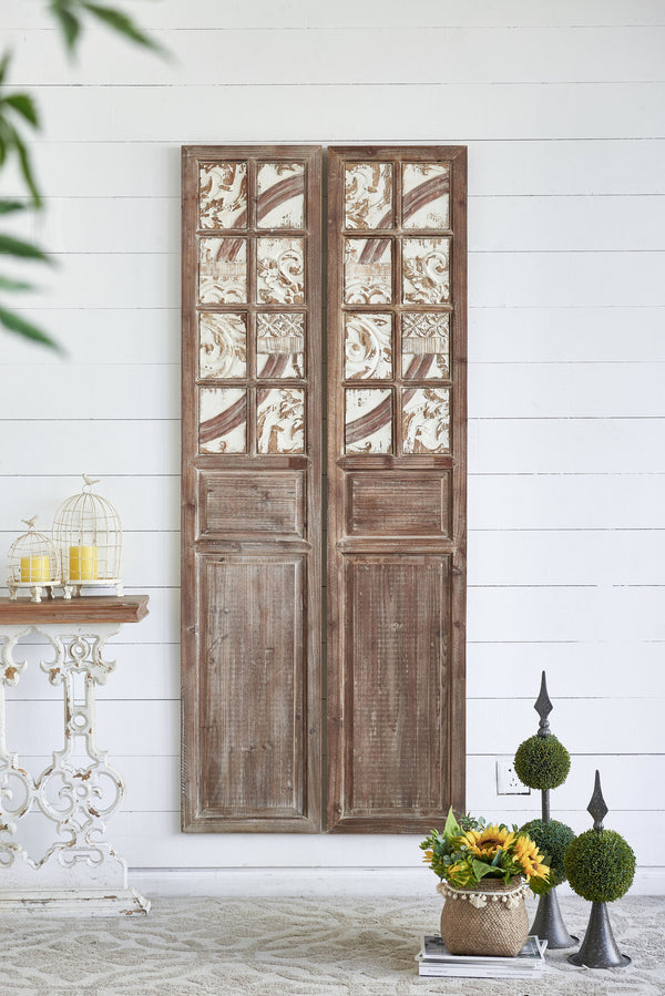 15x73.2' Wooden Decorative Panel, Decorative Wall Sculpture