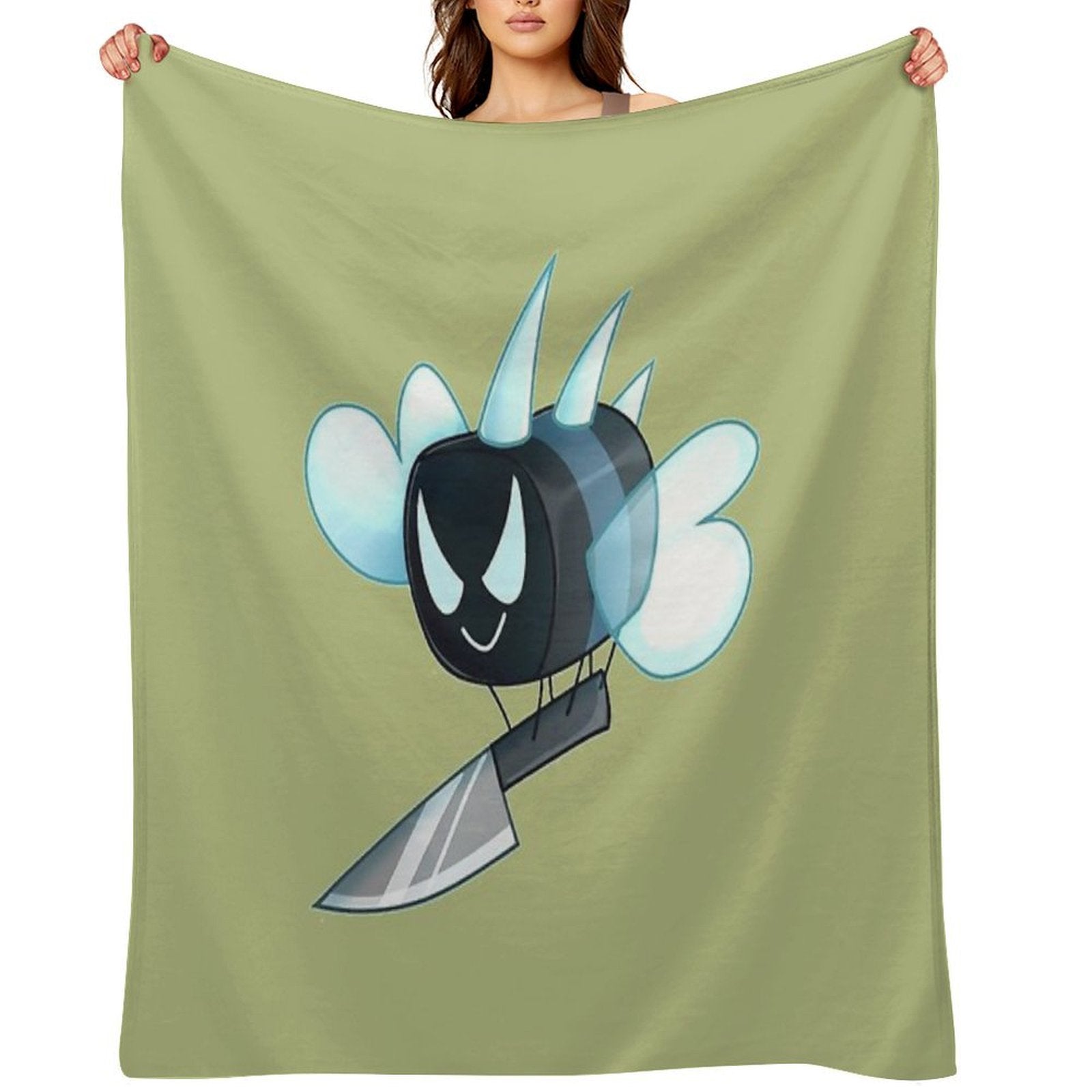 Angry Bee Swarm Simulator Premium Throw Blanket