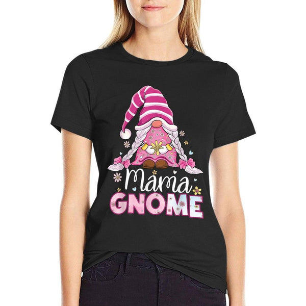 Flower For Mom Gnomies Cute Gnome Mom Happy Mother's Day T-Shirt