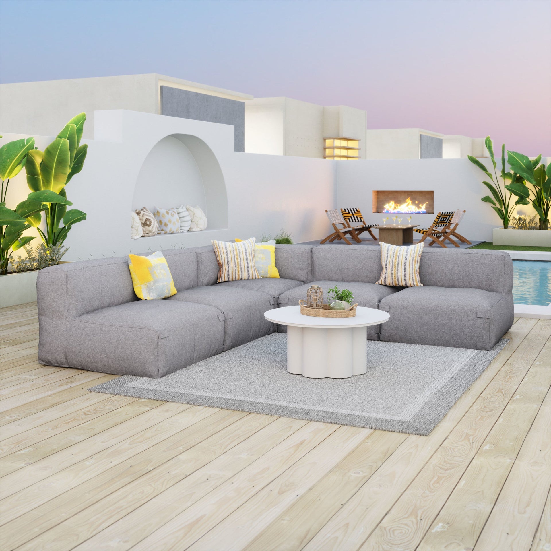 Palmier Coffee Table White