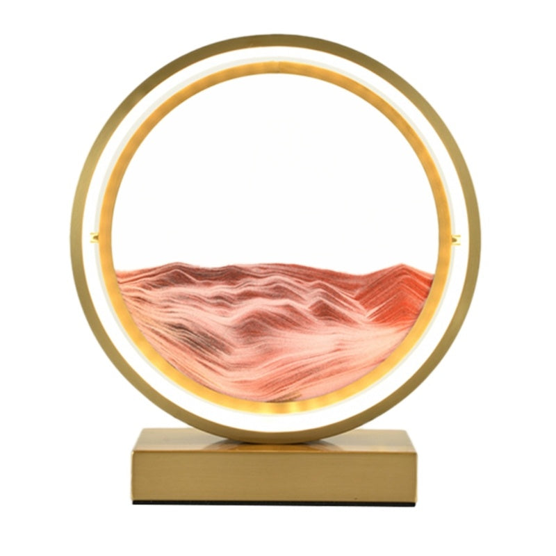 Creative Fashion Romantic Simple Bedroom Quicksand Table Lamp Decorbites