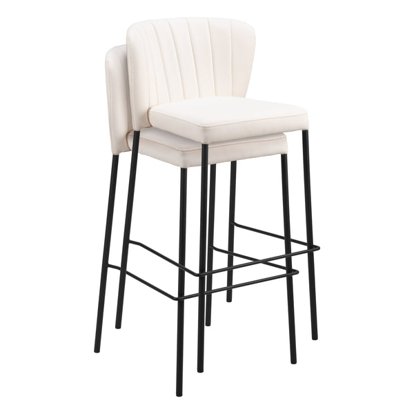 Linz Barstool (Set of 2) Cream