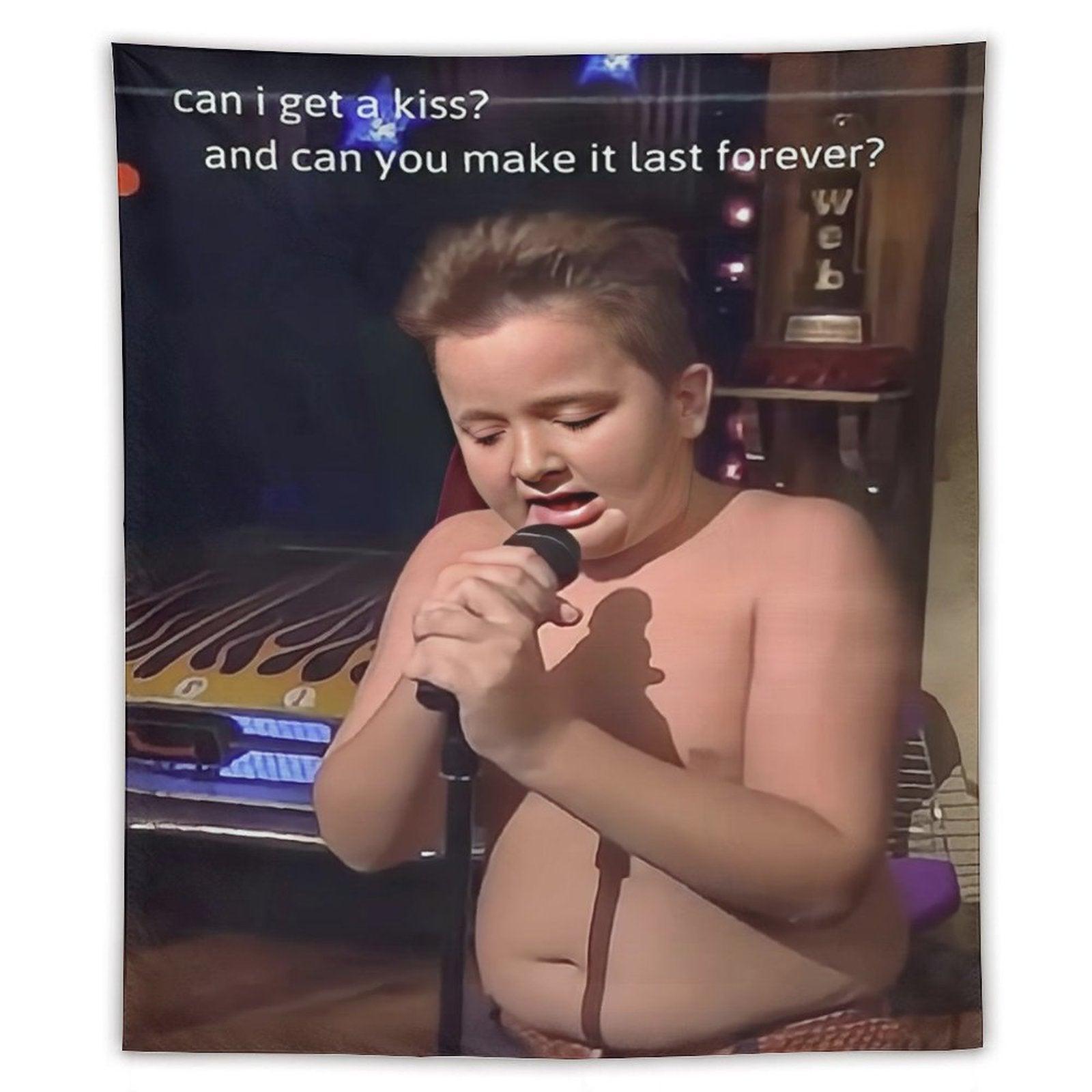 Can I Get A Kiss Gibby Vertical Tapestry