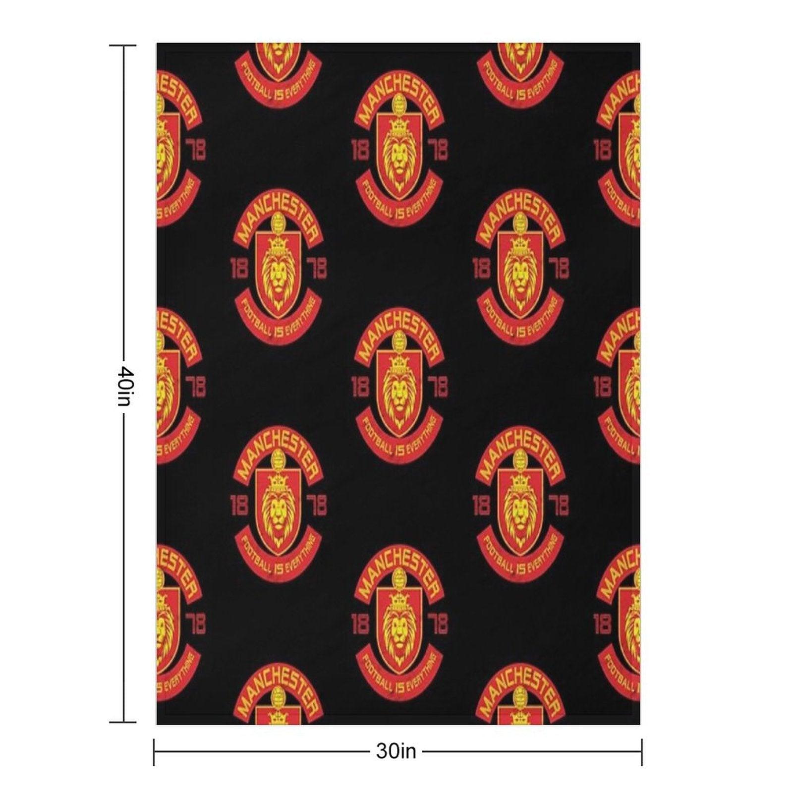 Football Is Everything - Manchester Squad Retro Throw Blanket
