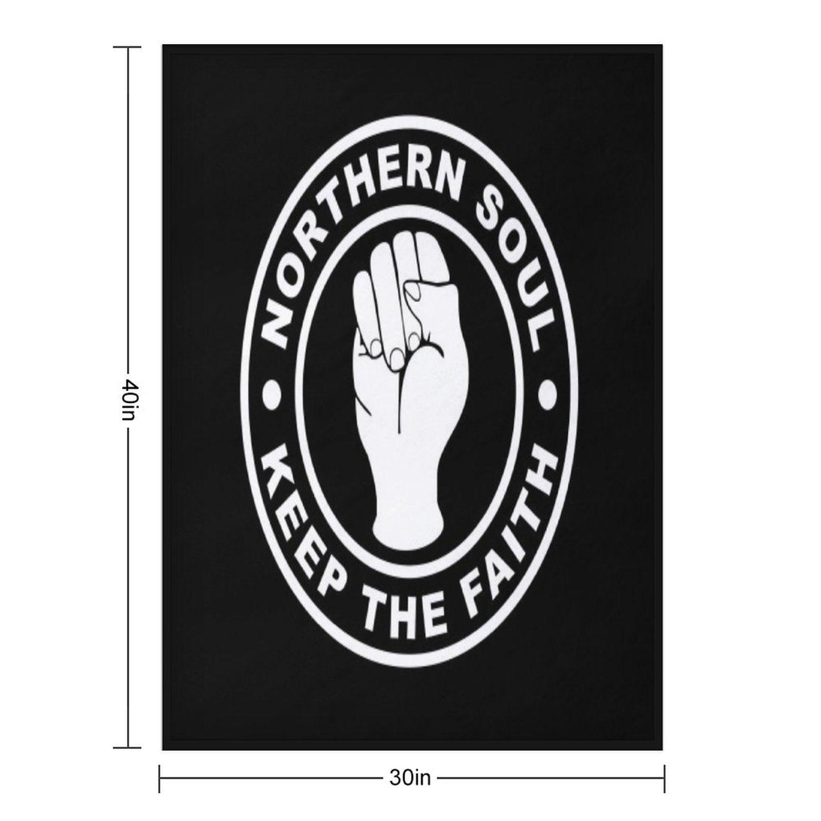 Northern Soul Keep The Faith Throw Blanket