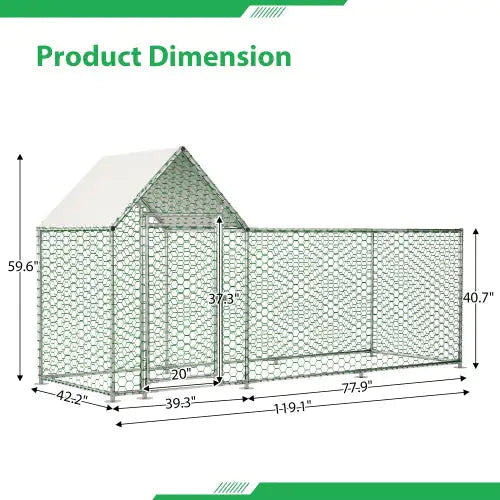 Poultry Habitat Cage With Lid For Chicken Coop Ameraeon