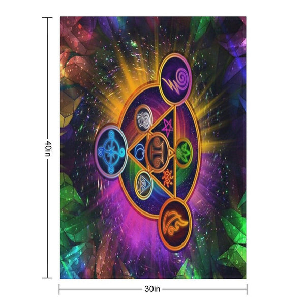 Wizard101 - The Spiral Schools Throw Blanket