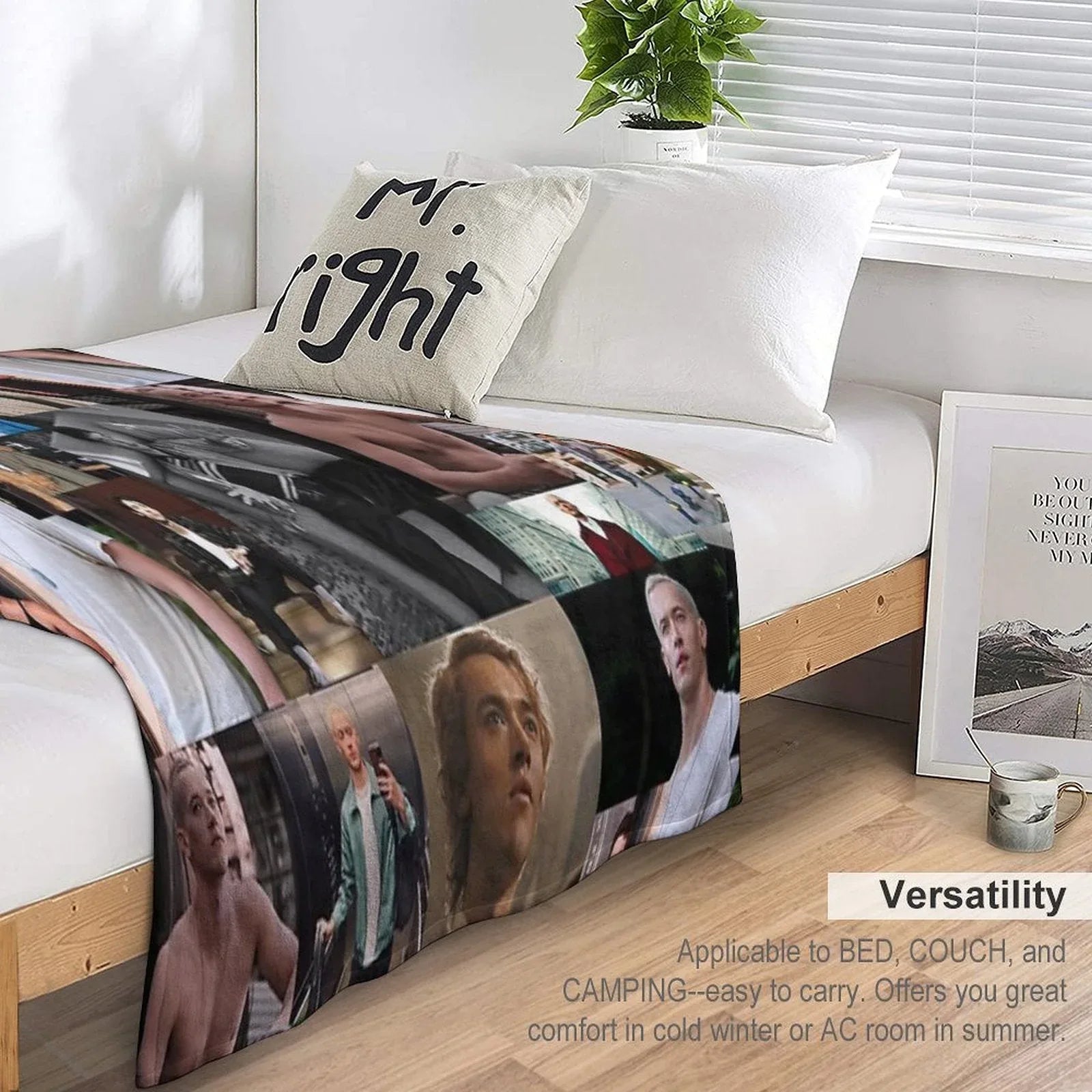 Tom Blyth Coriolanus Snow Throw Blanket