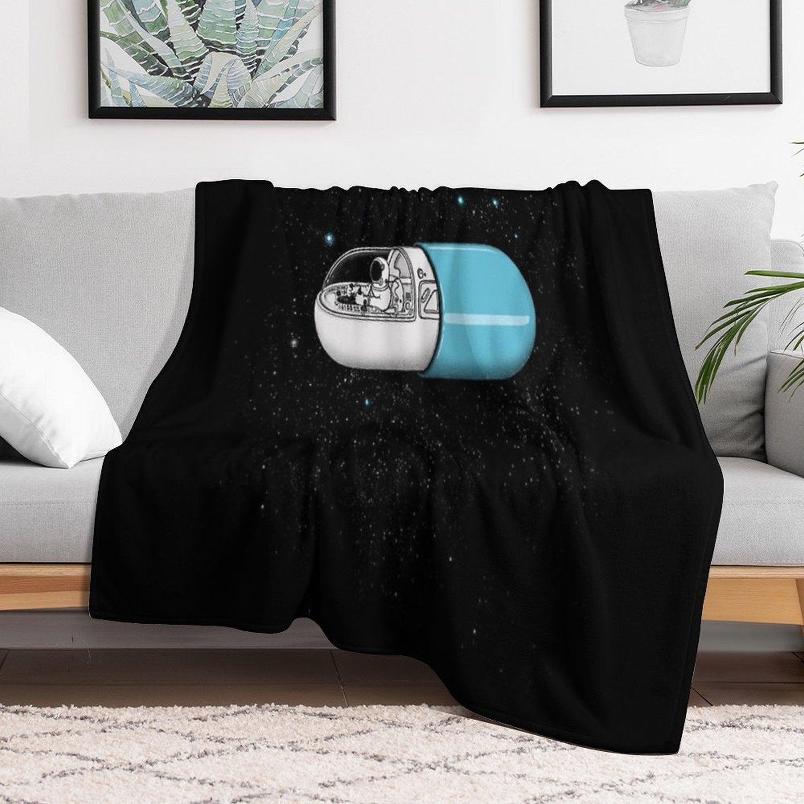 Space Capsule Throw Blanket