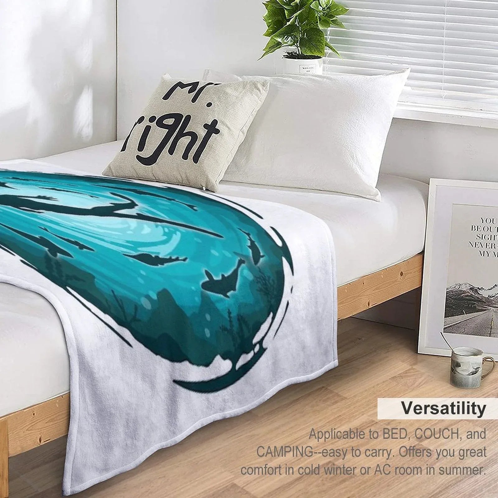 Scuba Diver Throw Blanket