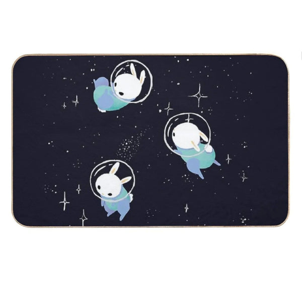 Space Bunnies Bath Mat