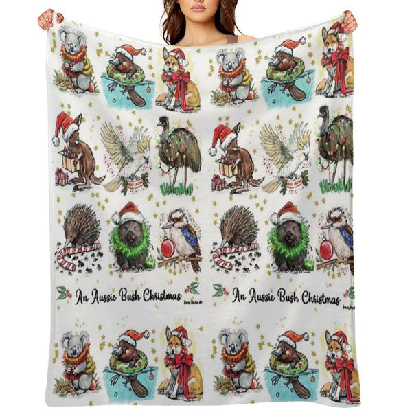 An Aussie Bush Christmas Throw Blanket