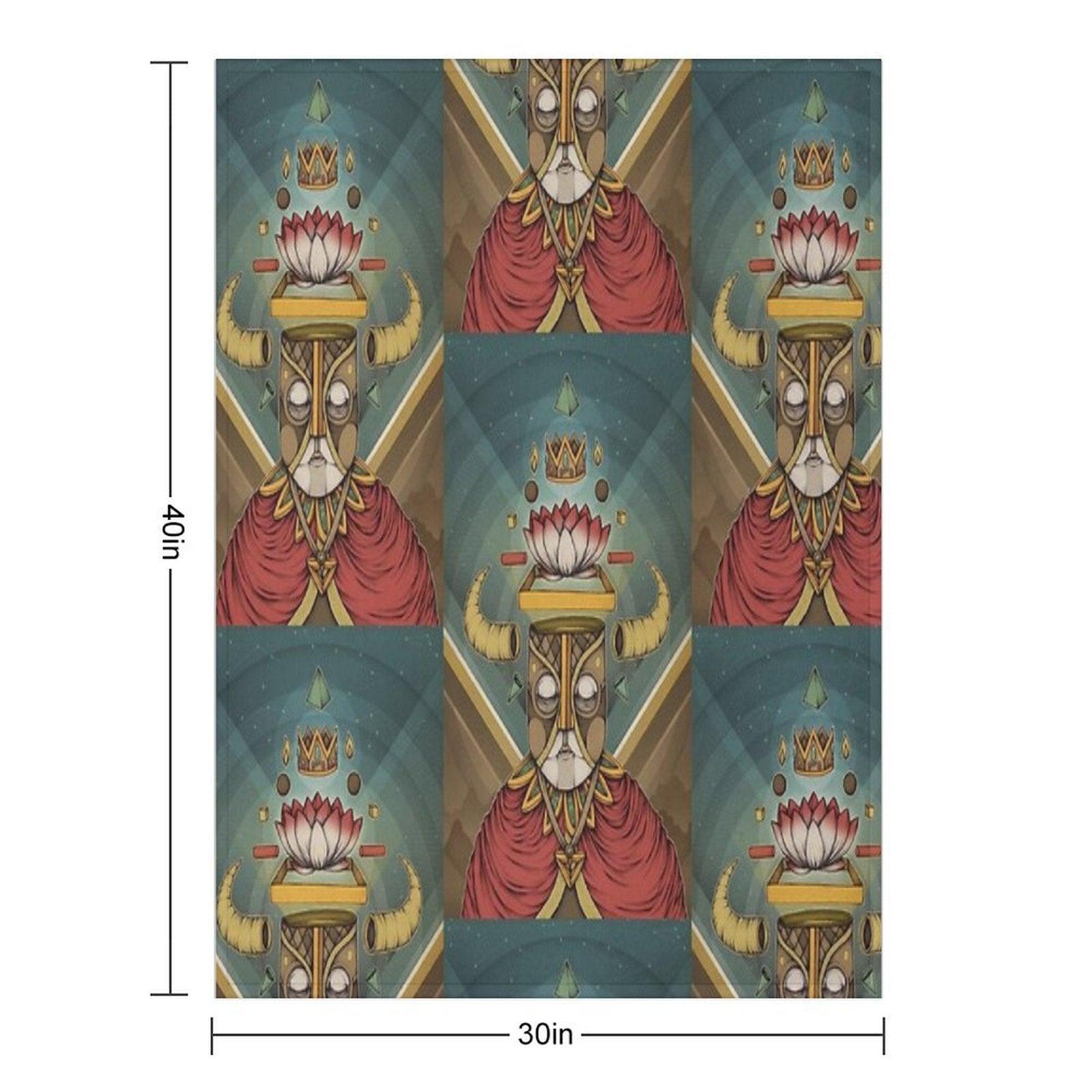 Hell Lotus Throw Blanket