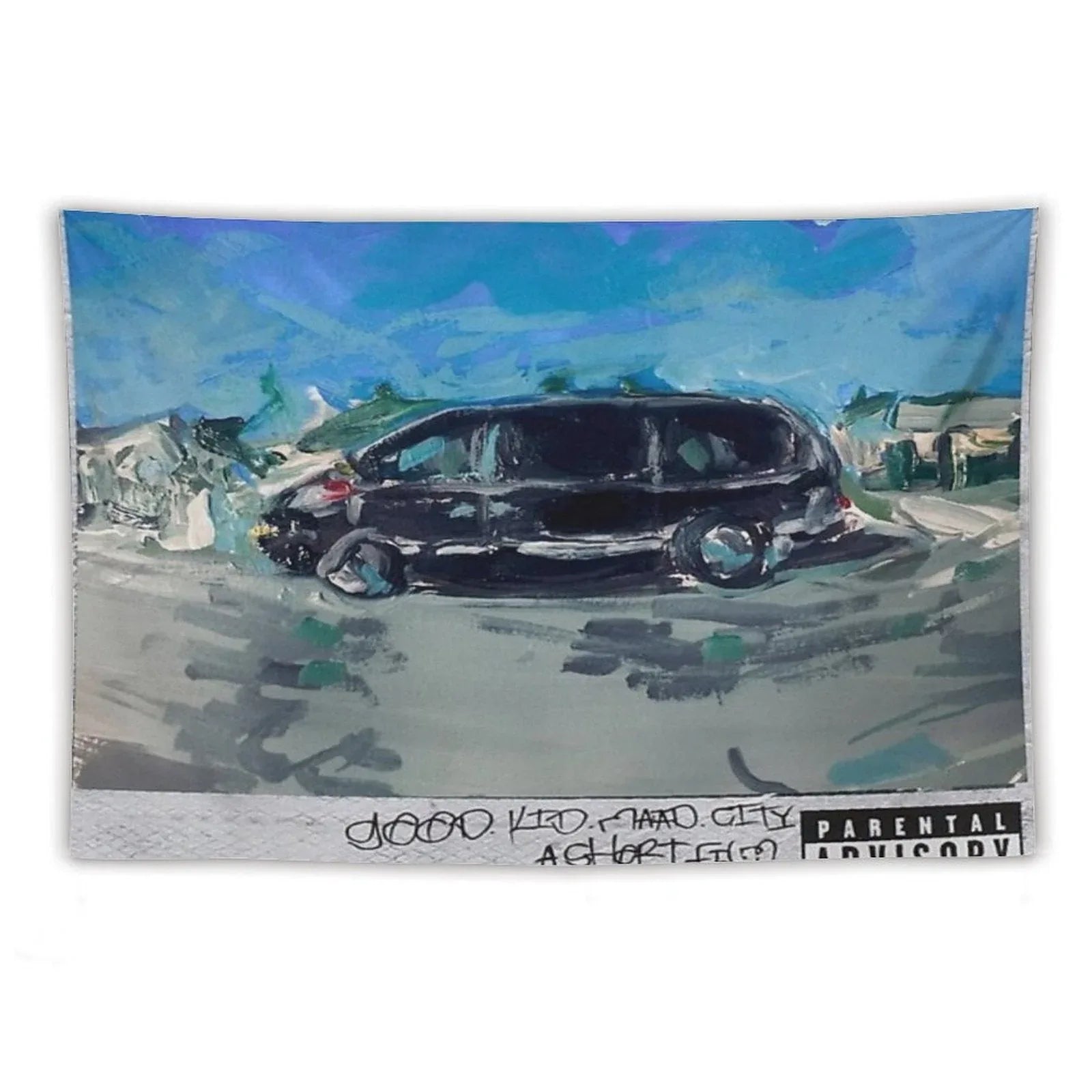 Acrylic Painting - Kendrick Lamar Good Kid Mad City Tapestry