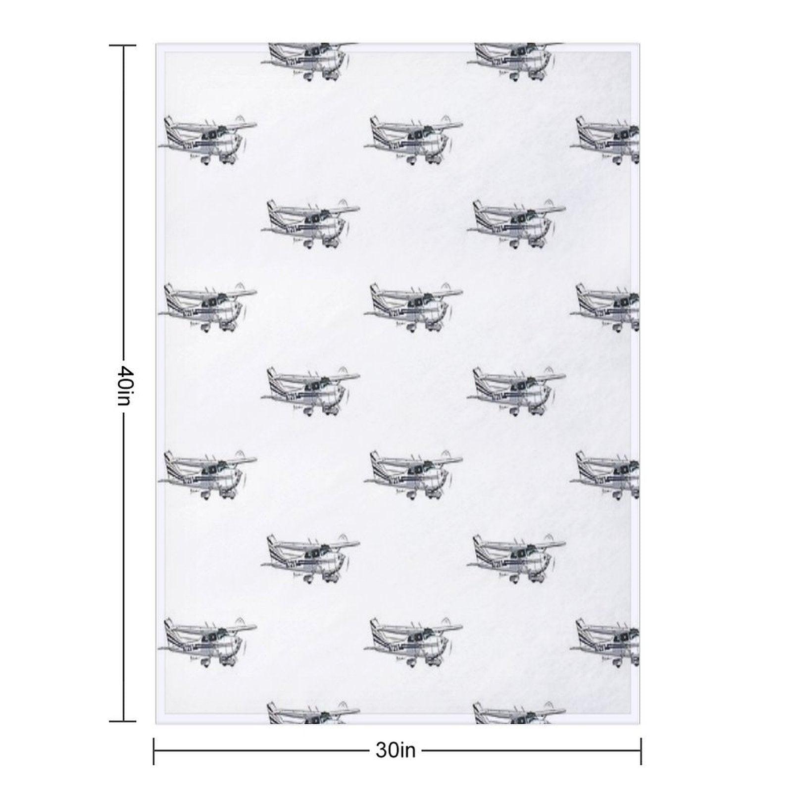 Cessna 172 N72ST Throw Blanket