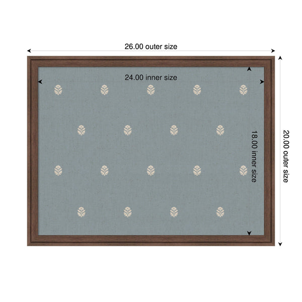 Pinboard Blue Botanical Block Print