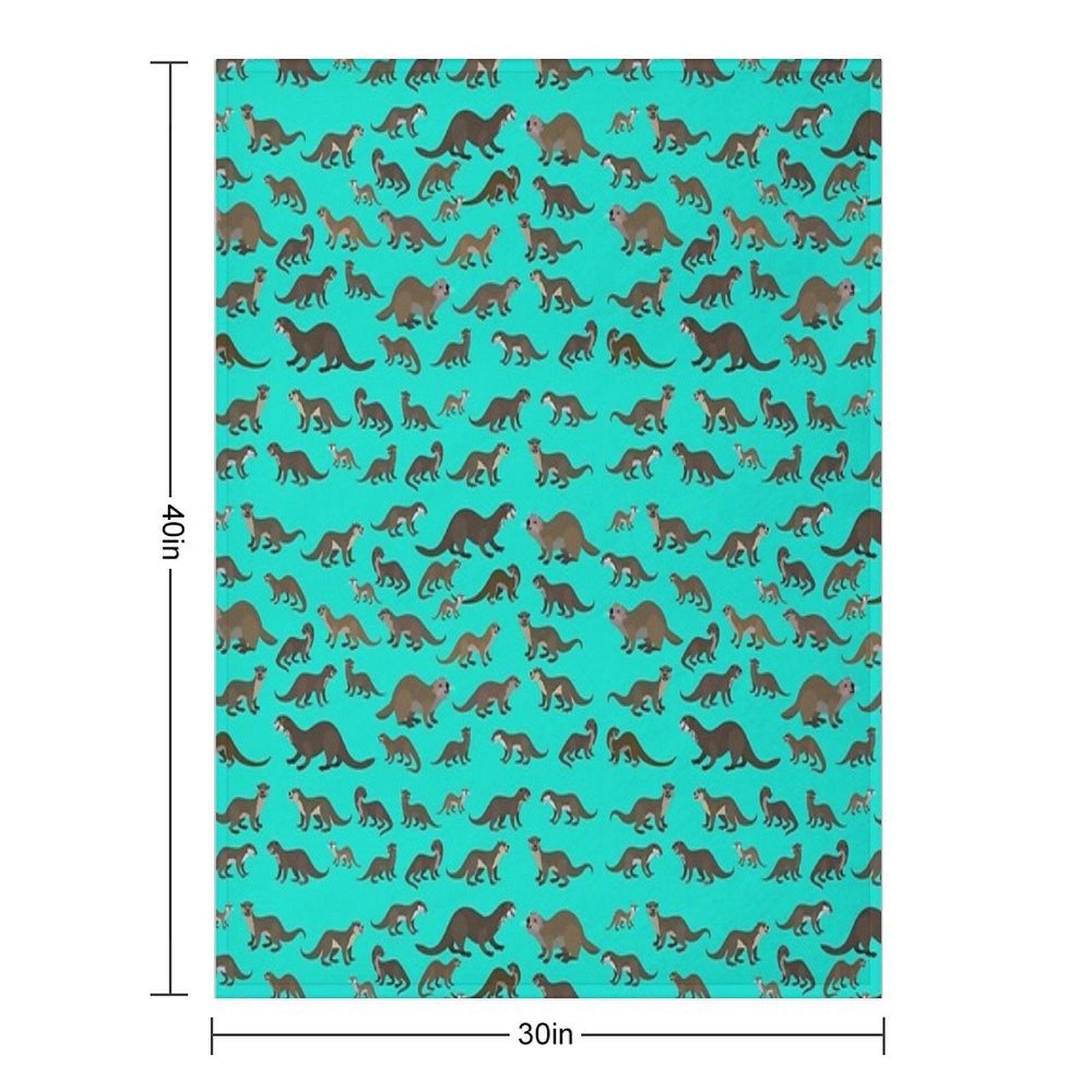 Know Your Otters Throw Blanket