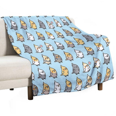 Chubby Cockatiel Collection Compact Throw Blanket