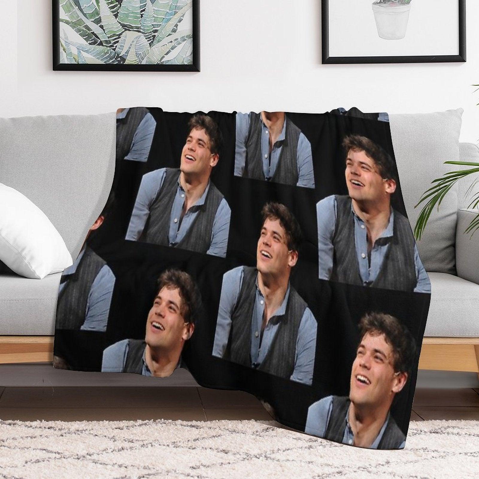 Jeremy Jordan Newsies Throw Blanket