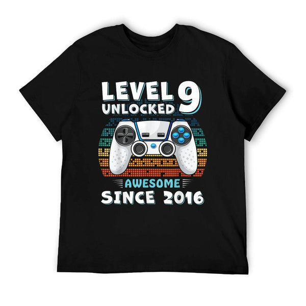 9 Year Old BDay Decorations Son Boy 9yr 2016 9th Birthday T-Shirt