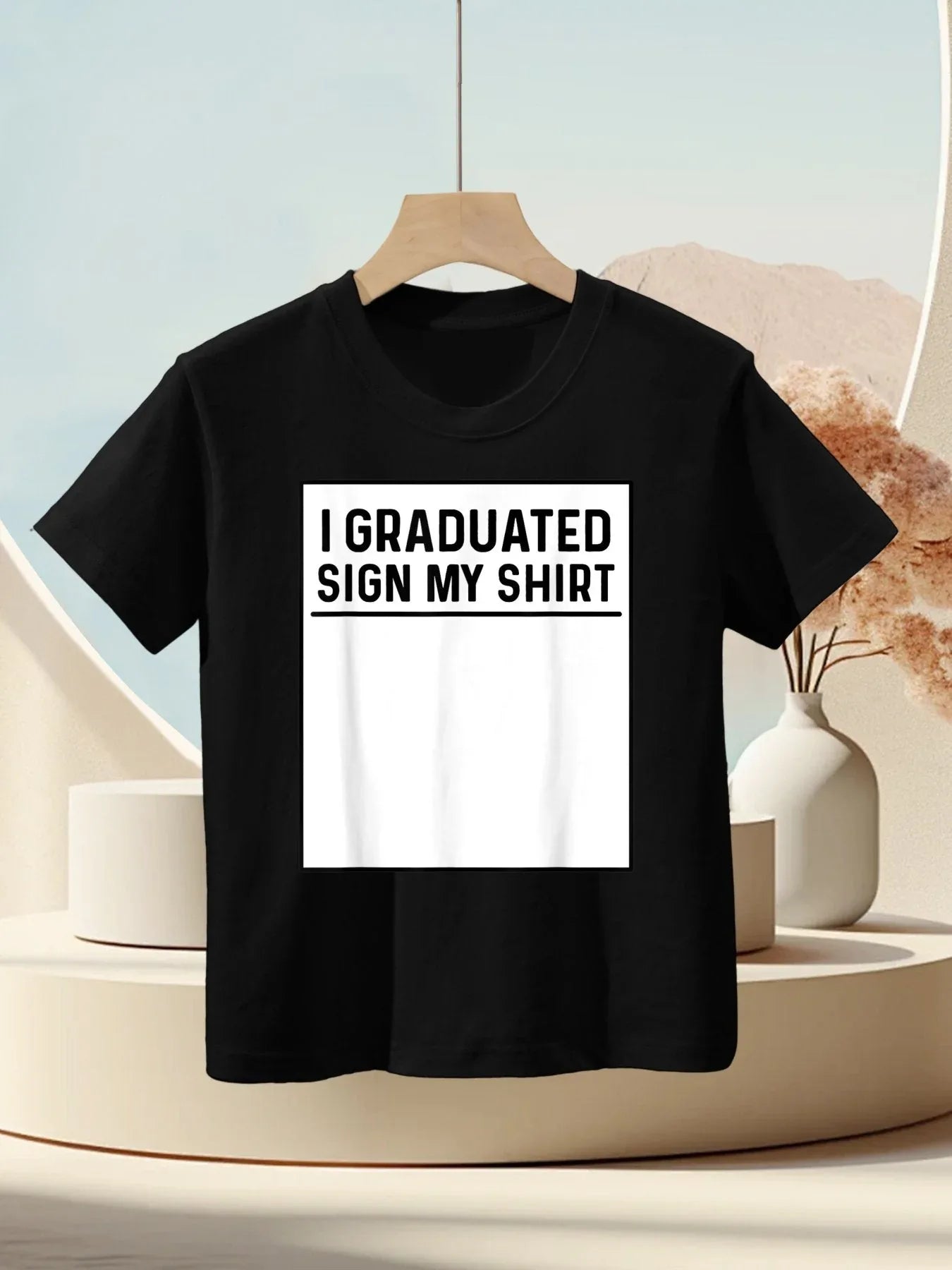I Graduated Sign My Shirt Funny College, School Graduation Kids T-Shirt