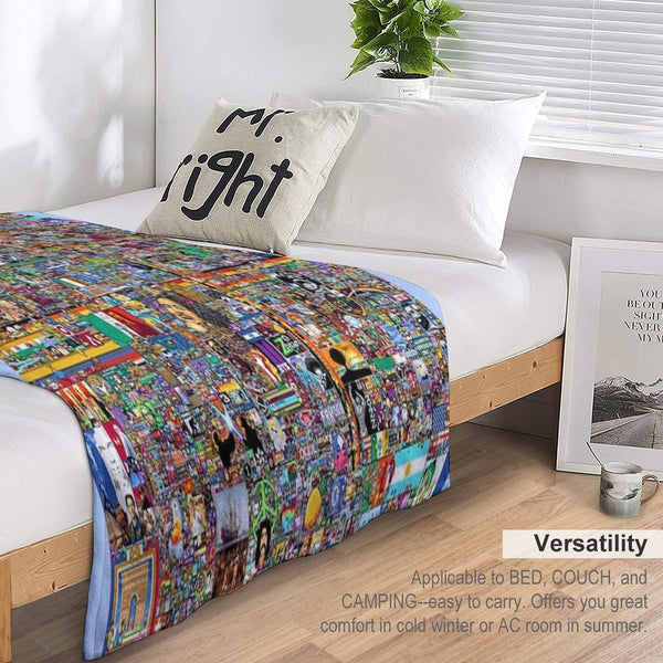 RPlace The Full 8K Version (Cleaned) Gift-ready Throw Blanket