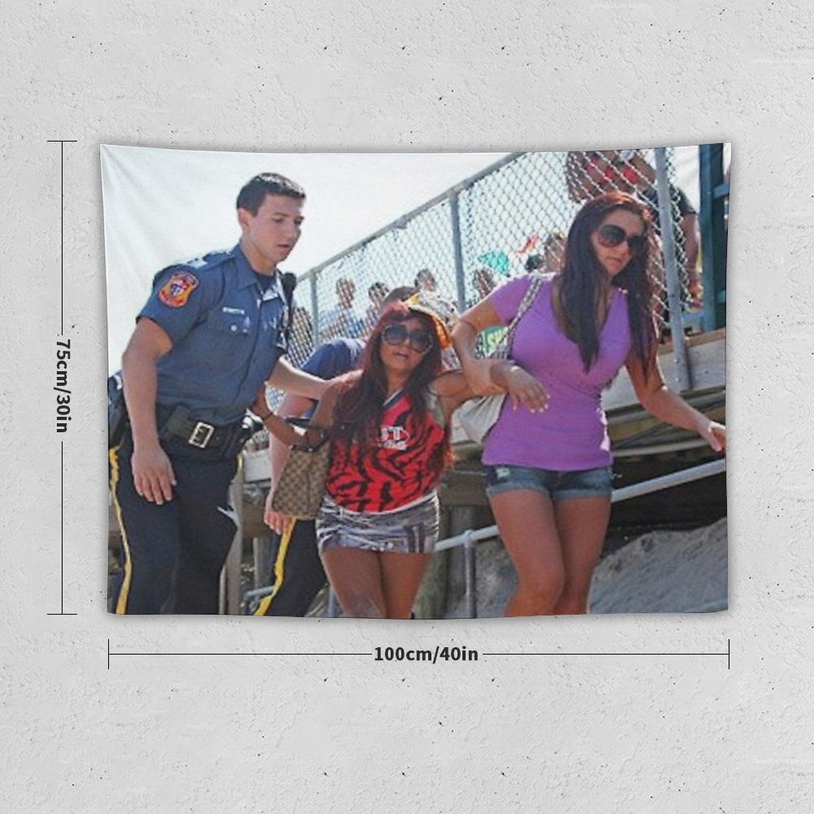 Snooki Getting Arrested on The Beach Tapestry