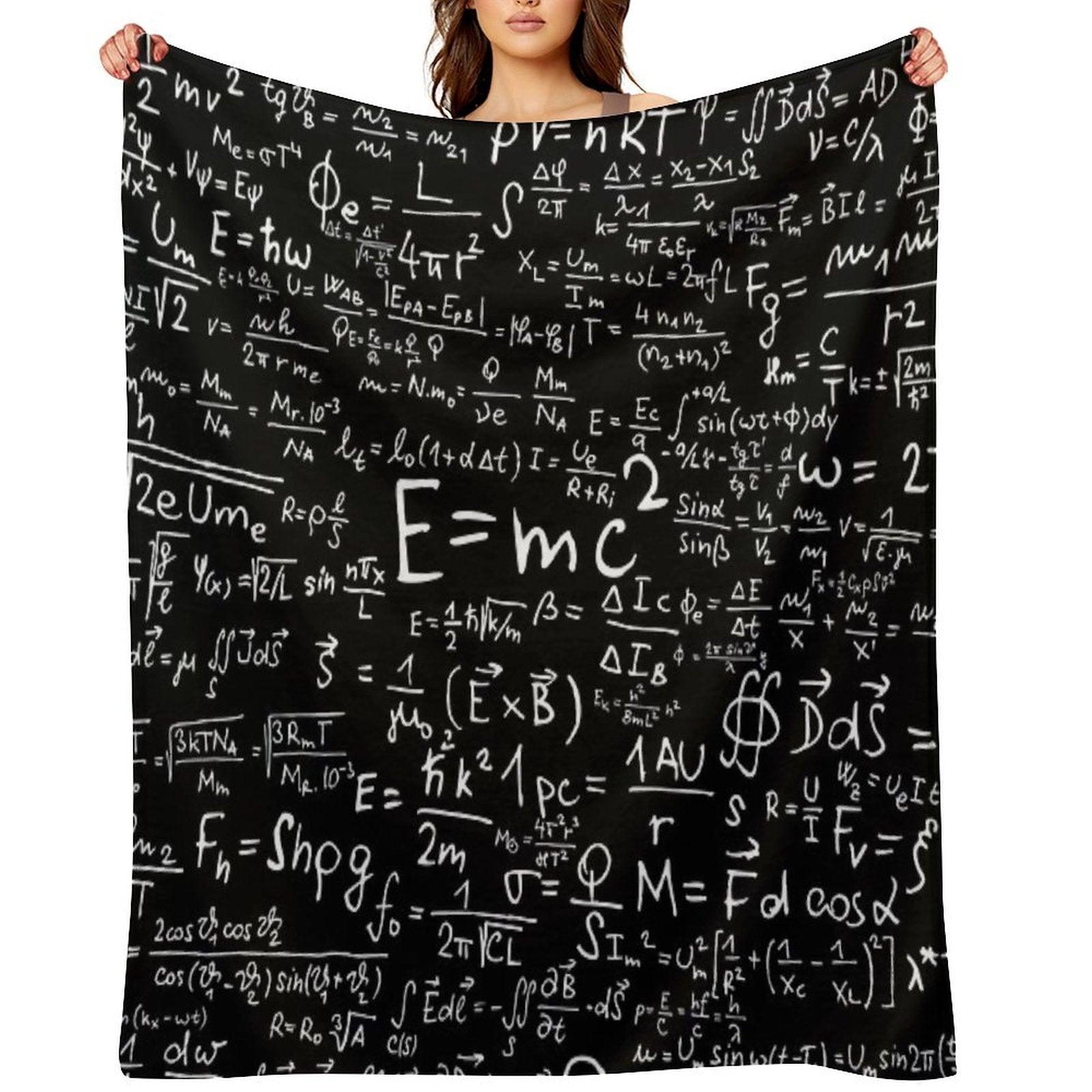Physics Equations Throw Blanket