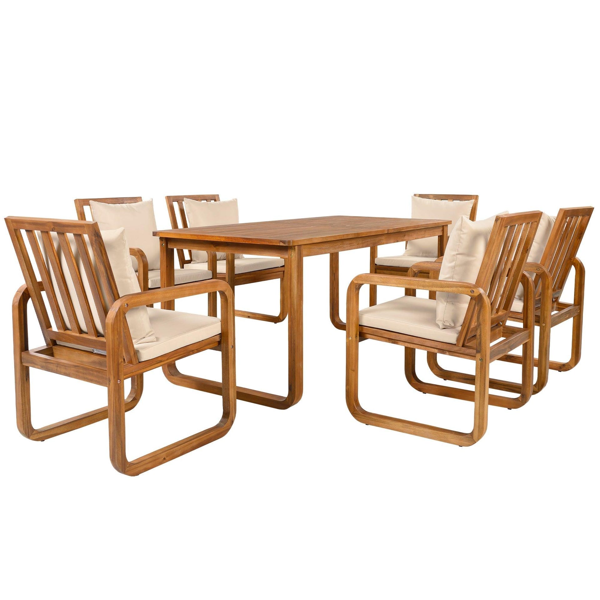 7 Pieces Patio Dining Set