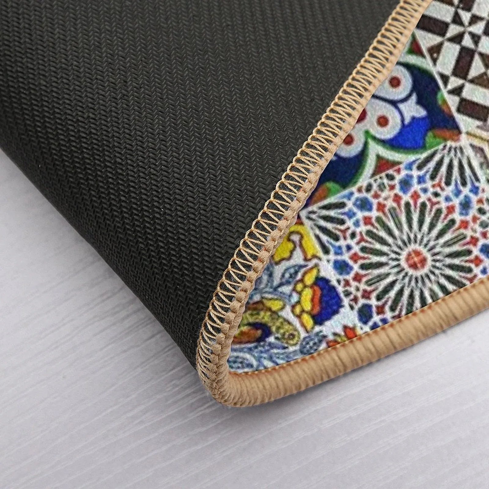 Colorful Portuguese Tile Bath Mat