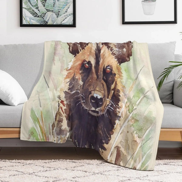 African Wild Dog Throw Blanket