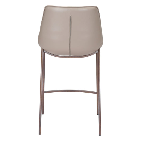 Magnus Counter Stool (Set of 2) Brown & Walnut