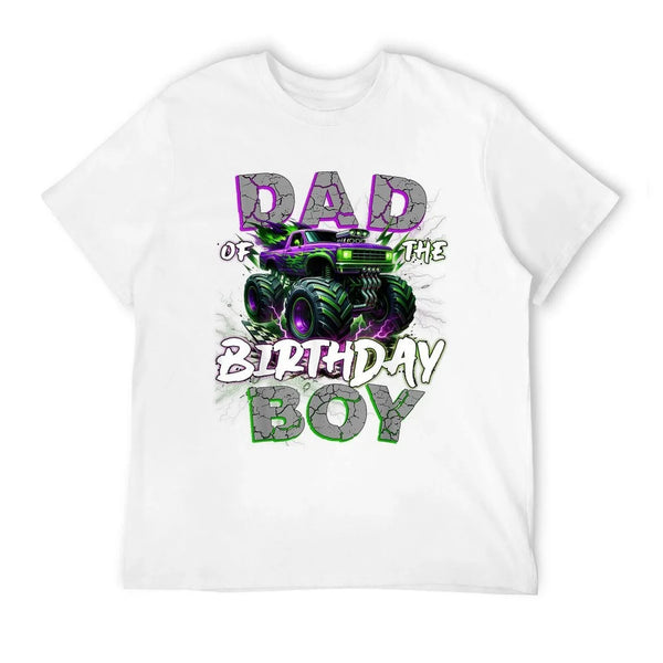 Dad Of The Birthday Monster Truck Family Matching Party  Wrinkle-resistant T-Shirt