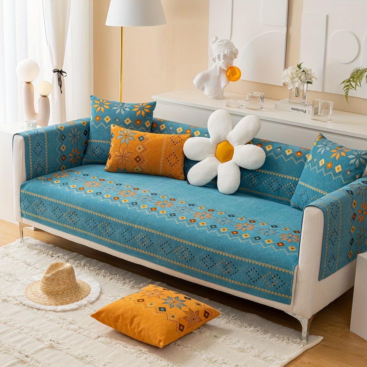 Stylish Bohemian Chenille Slipcovers for Couches