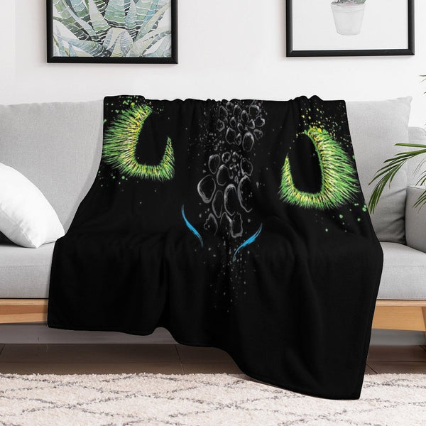 The Eyes Of The Dragon Velvety-soft Throw Blanket