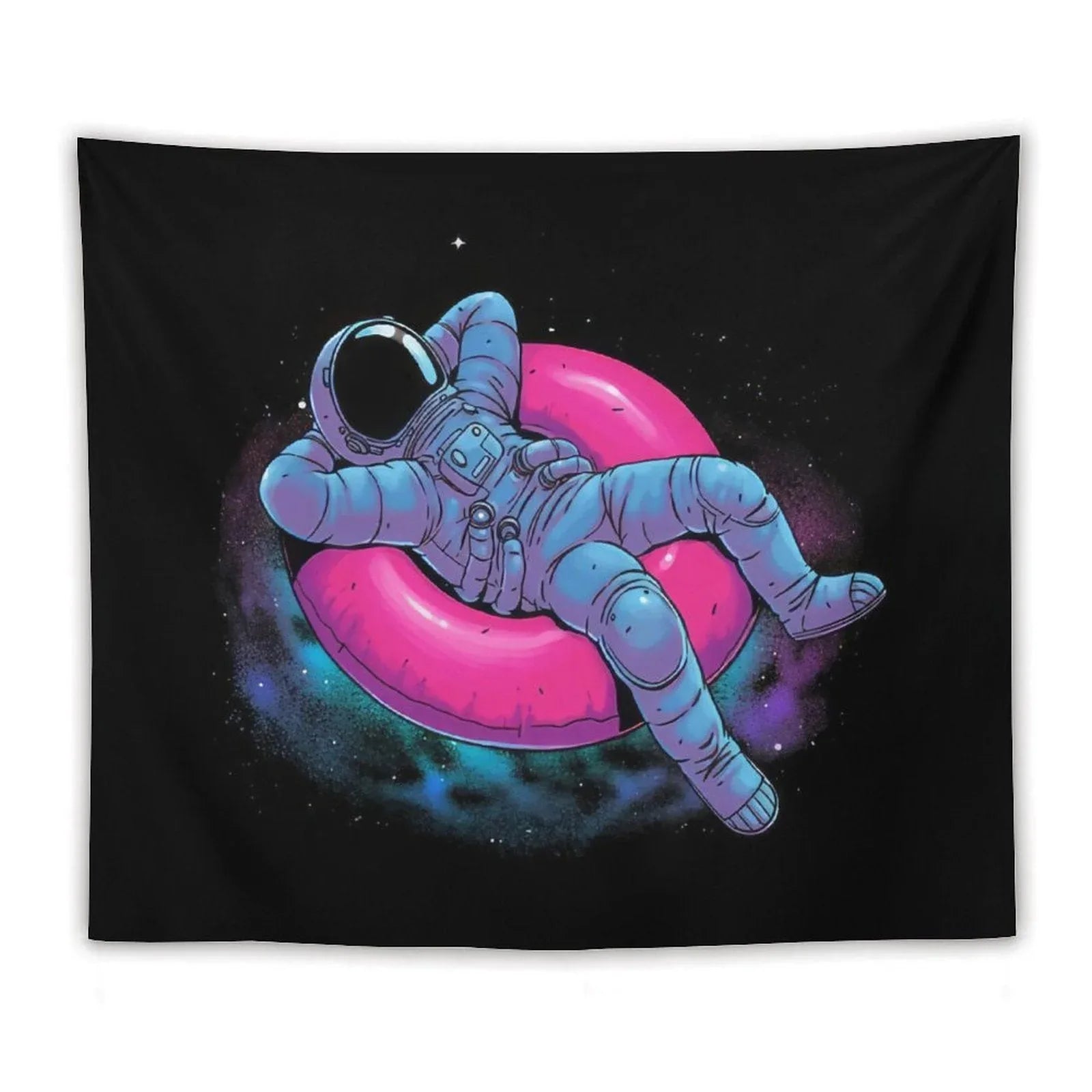 Astronaut Floating Dream in Space Tapestry