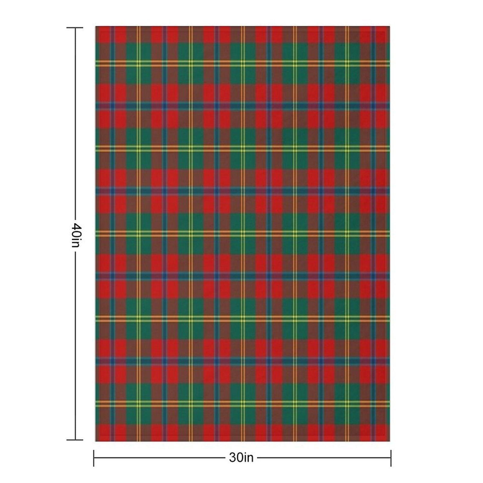HUTCHINSON (Hutcheson) Tartan ✧ Border Reiver Clan & Family Name Plaid Throw Blanket