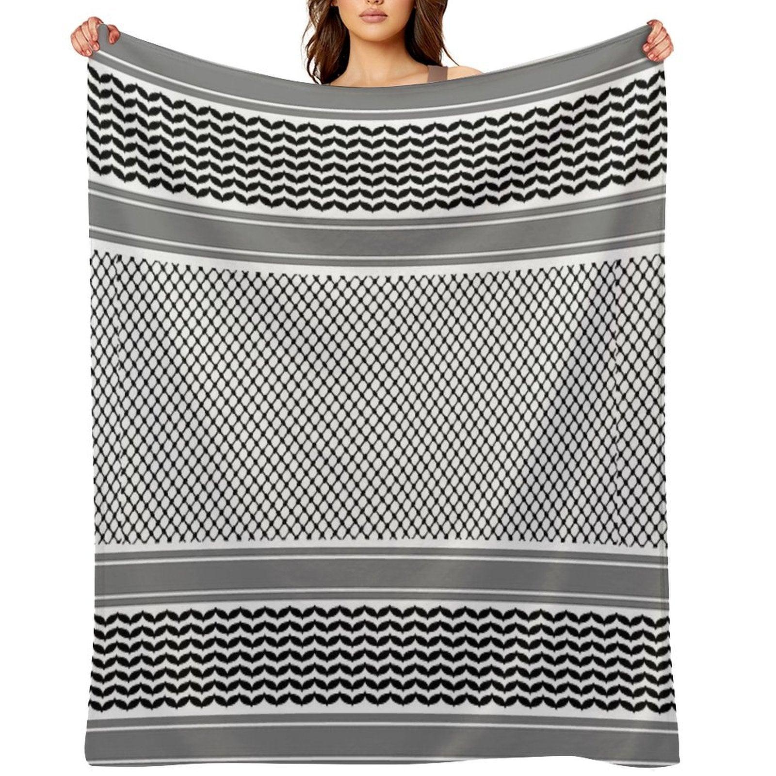 Palestinian Keffiyeh - كوفية  فلسطينية Throw Blanket