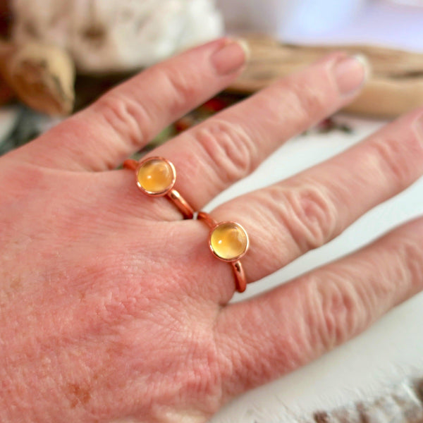 Copper Citrine Ring - Radiant Confidence And Joy| By Blackbird & Sage