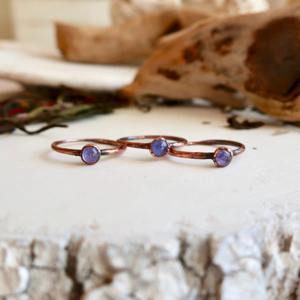 Copper Tanzanite Ring - Calm Confidence for Creators | By Blackbird & Sage