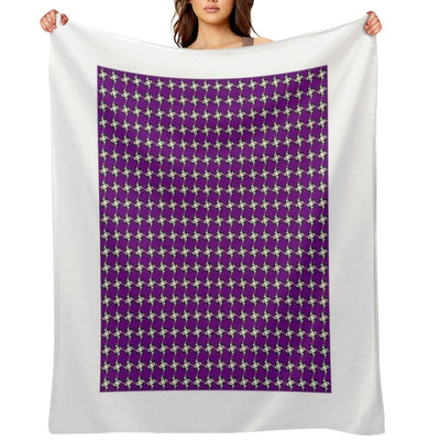 Star Mauve Design Pattern Compact Throw Blanket