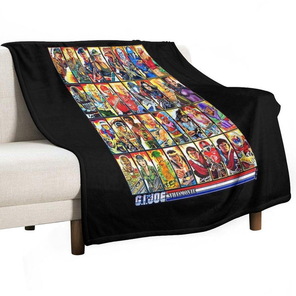 G.I. Joe in The 80s! Movie Edition! Throw Blanket