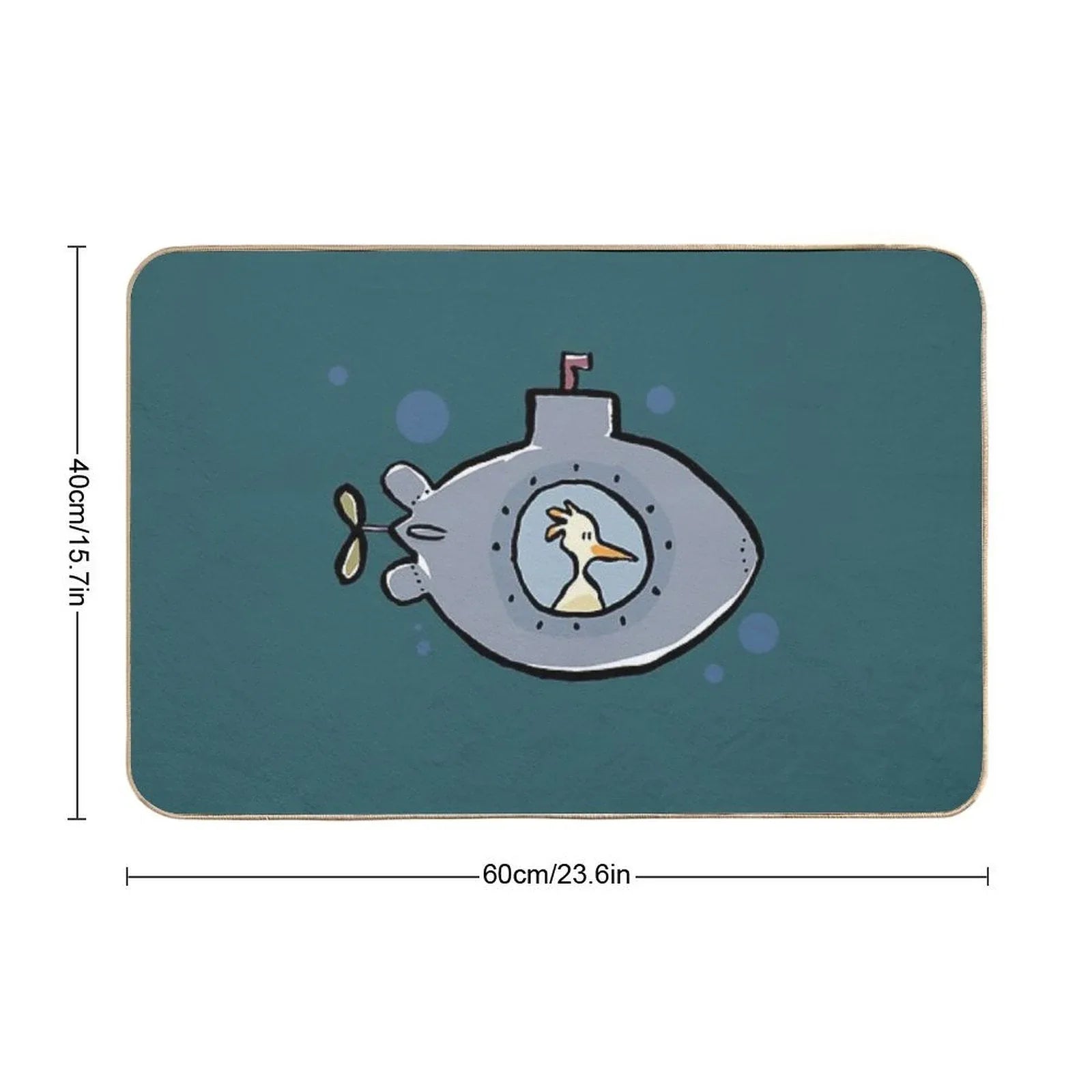 Submarine  Dirt-Trapping Bath Mat