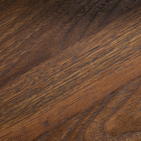 Detailed view of the wood grain on the top surface of the Farmhouse 5 Drawers Dresser Chests for Bedroom, highlighting its rich texture.